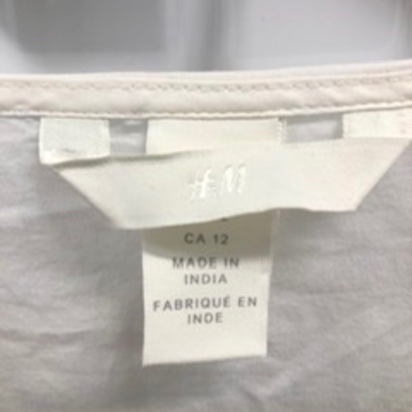 Cotton Raffled Blouse Top, M/L - Picture 3 of 9